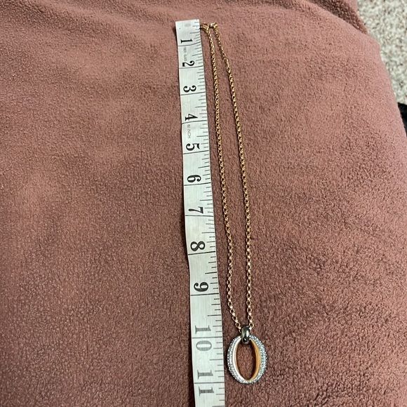 Swarovski rose gold diamond pendant necklace - Picture 7 of 10